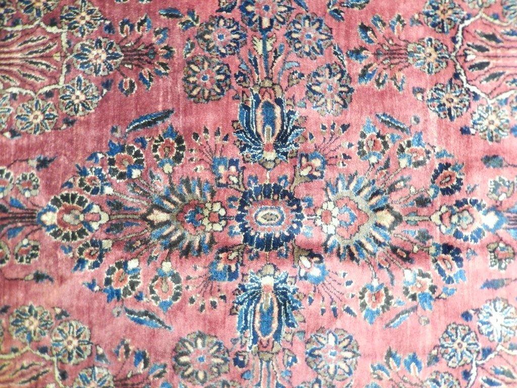 10x19 Authentic Handmade Semi-Antique Persian Sarouk Rug - Iran - bestrugplace