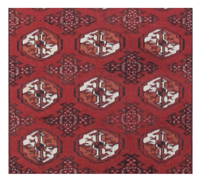 2.4 x 3.1 Red Persian Turkeman Rug 81970