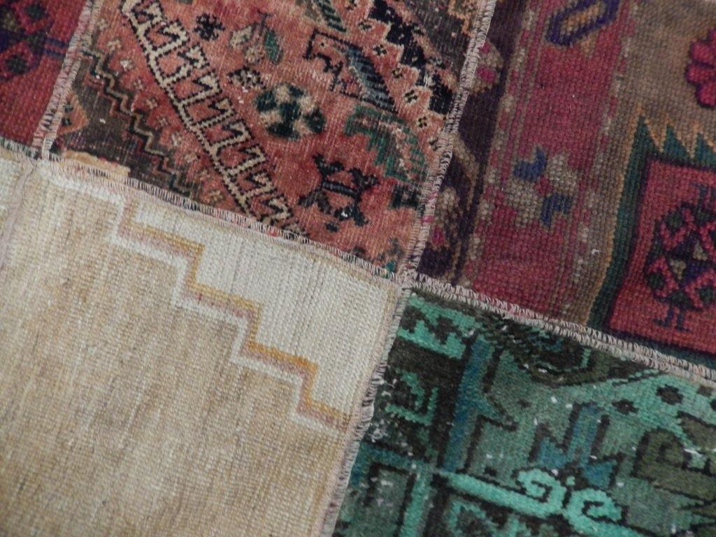 3x5 Antique Persian Patchwork Rug - Iran - bestrugplace