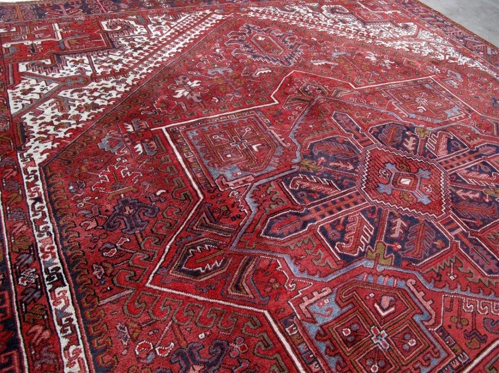 10x12 Authentic Hand-knotted Persian Heriz Rug - Iran - bestrugplace