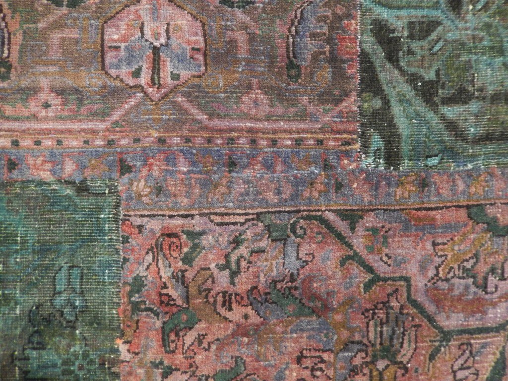 5.9 x 8.9 Multi Color Antique Persian Patchwork Rug 22225