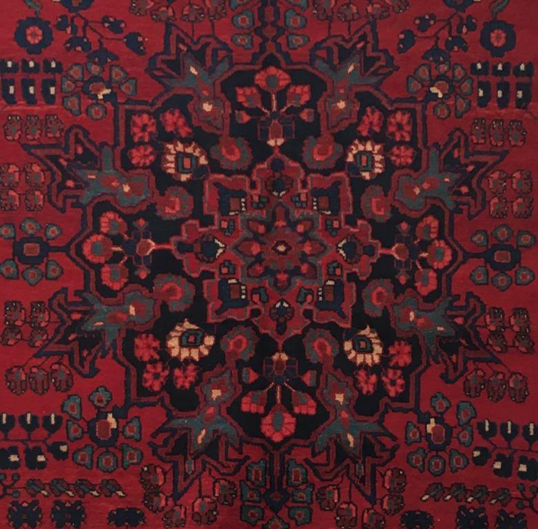 5x13 Authentic Hand-knotted Persian Hamadan Rug - Iran - bestrugplace