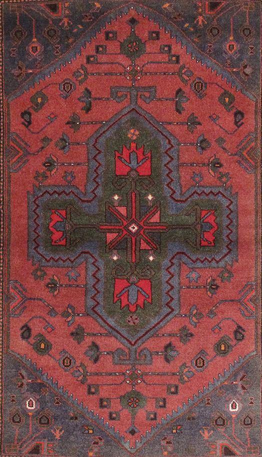 Luxurious 4x6 Authentic Hand-knotted Persian Hamadan Rug - Iran - bestrugplace