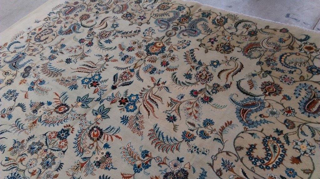 11x14 Authentic Hand Knotted Persian Kashan Rug - Iran - bestrugplace