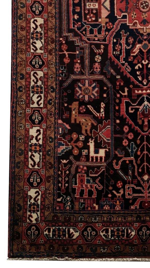 5x10 Authentic Hand-knotted Persian Hamadan Rug - Iran - bestrugplace