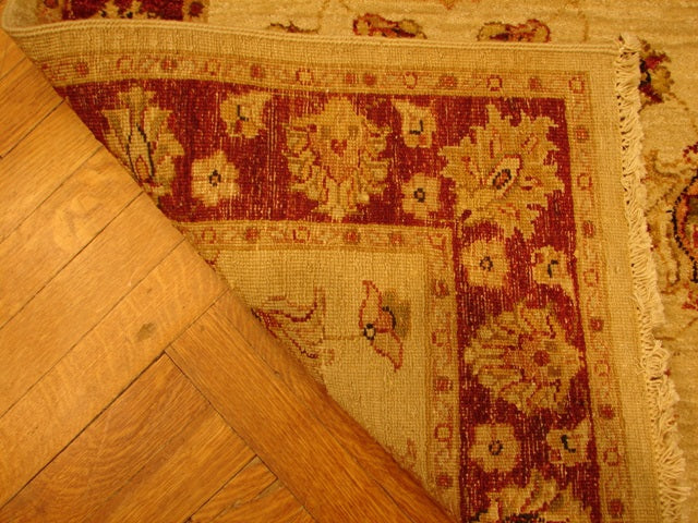 3' x 10' Ivory Chobi Peshawar Runner Rug 14942