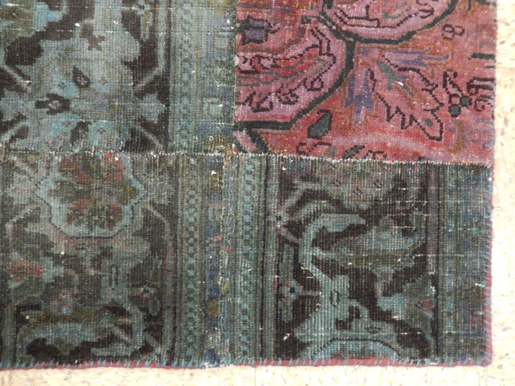 5.9 x 8.9 Multi Color Antique Persian Patchwork Rug 22225