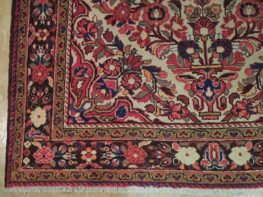 5x9 Authentic Hand Knotted Semi-Antique Persian Afhar Rug - Iran - bestrugplace