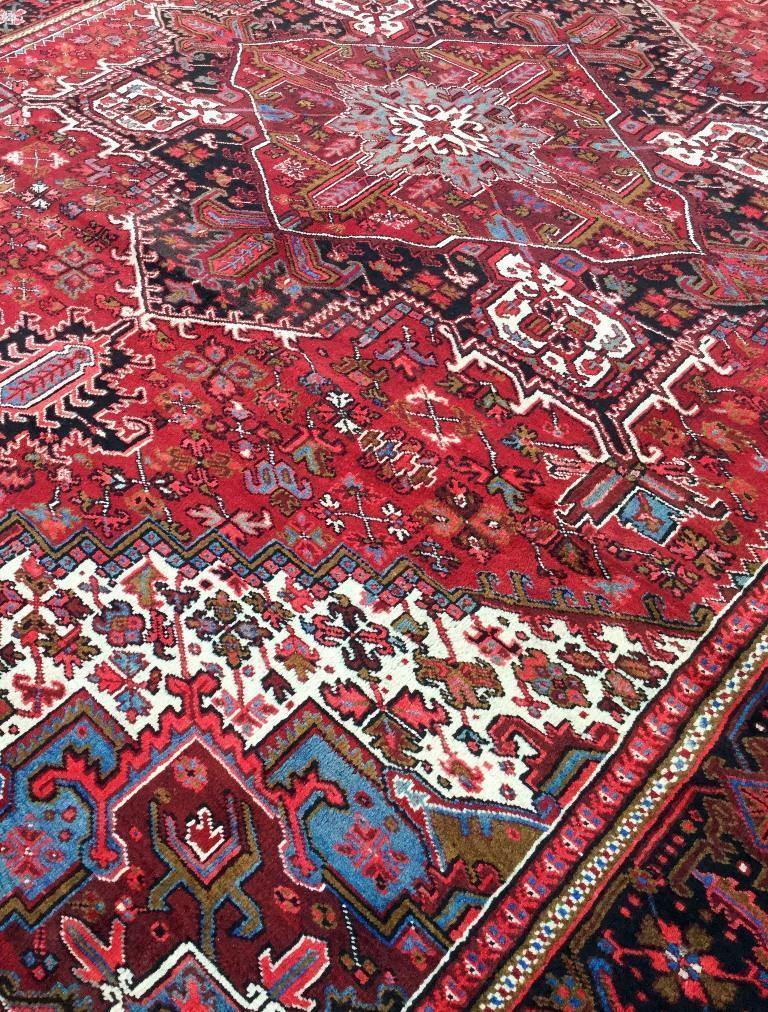 9x12 Authentic Hand Knotted Persian Heriz Rug - Iran - bestrugplace