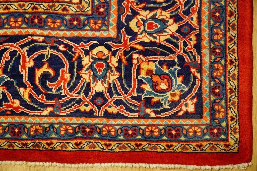 9x12 Authentic Hand Knotted Semi-Antique Persian Sarouk Rug - Iran - bestrugplace