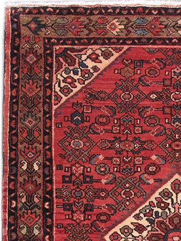Luxurious 4x6 Authentic Hand-knotted Persian Hamadan Rug - Iran - bestrugplace