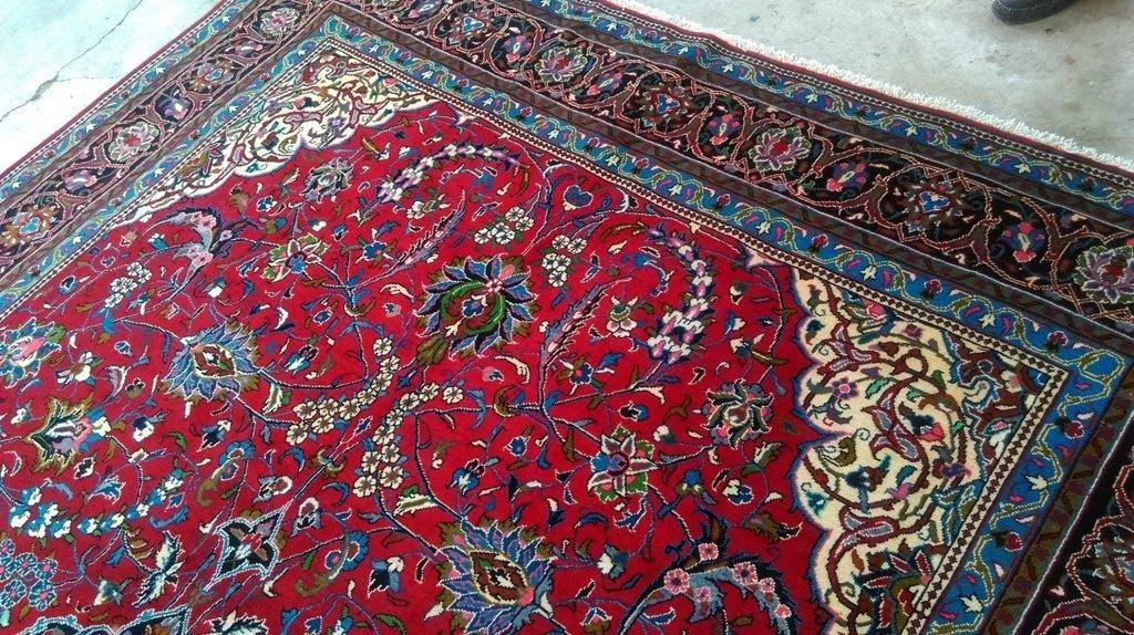 8x12 Authentic Hand Knotted Persian Sarouk Rug - Iran - bestrugplace