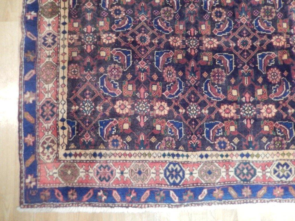 5x10 Authentic Handmade Semi-Antique Persian Herati Runner - Iran - bestrugplace