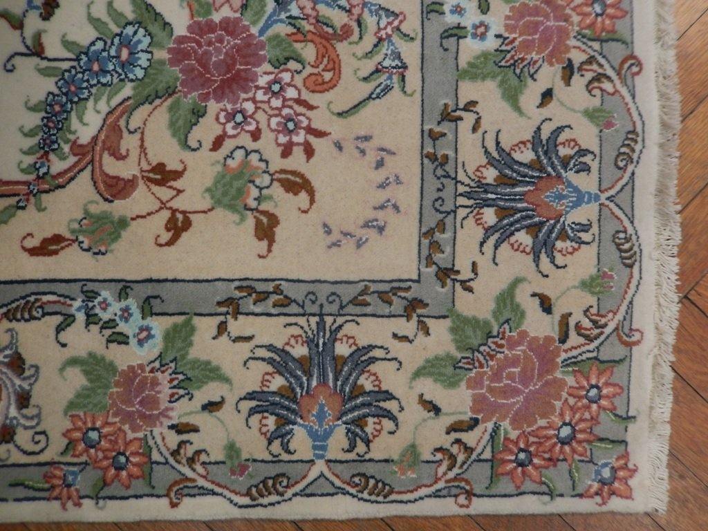 4x6 Authentic Handmade Wool & Silk Persian Rug - Iran - bestrugplace