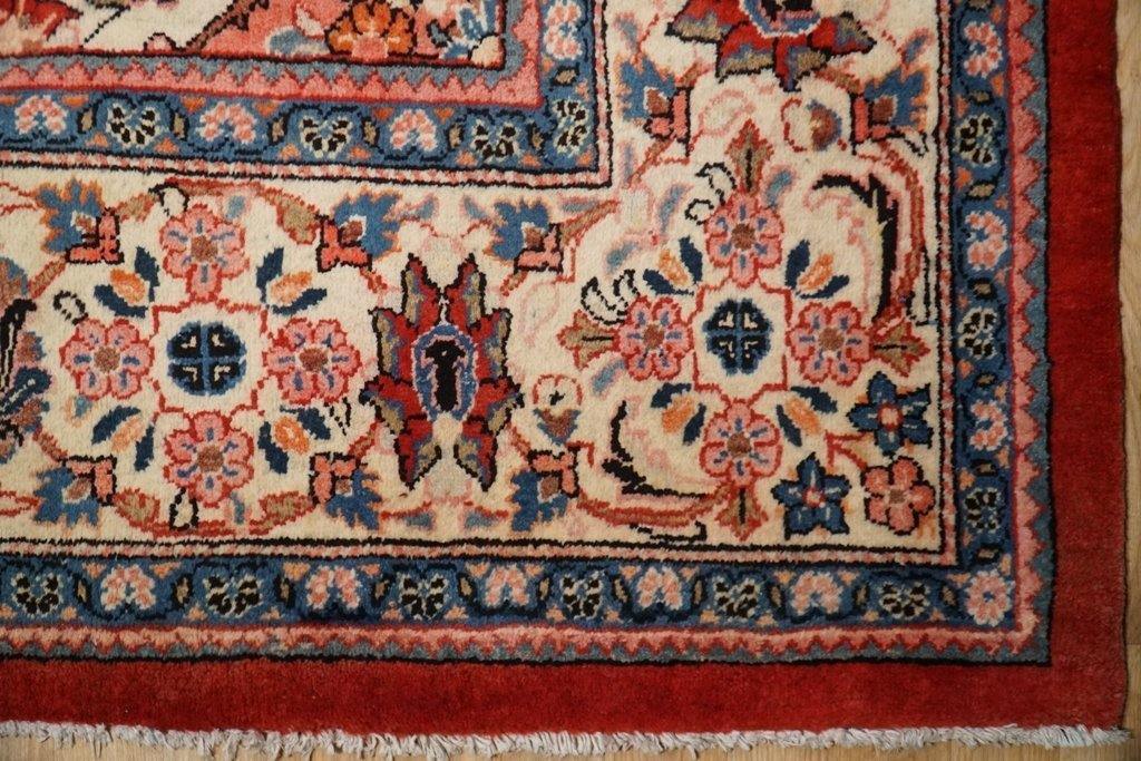 10x12 Authentic Hand Knotted Semi-Antique Persian Sarouk Rug - Iran - bestrugplace