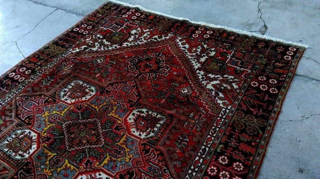 7x10 Authentic Hand Knotted Persian Heriz Rug - Iran - bestrugplace