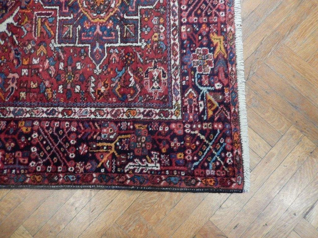 5x13 Authentic Hand Knotted Semi-Antique Persian Karaja Runner - Iran - bestrugplace