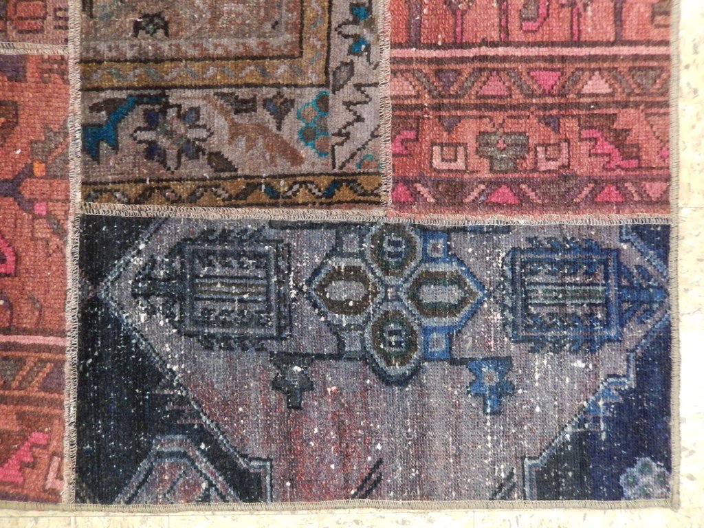 6 x 8.10 Multi Color Antique Persian Patchwork Rug 22198