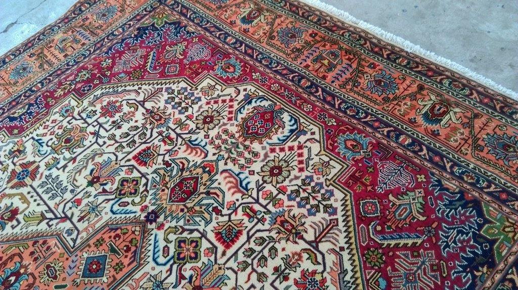 8x12 Authentic Hand Knotted Persian Tabriz Rug - Iran - bestrugplace