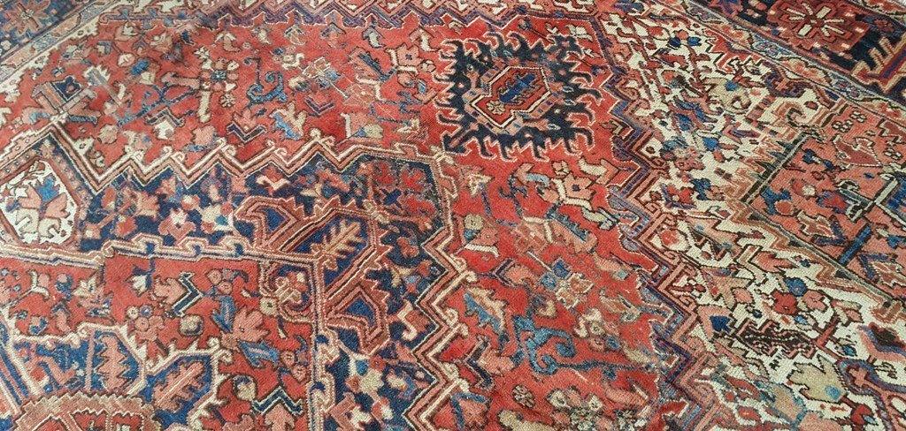 9x11 Authentic Hand Knotted Persian Heriz Rug - Iran - bestrugplace