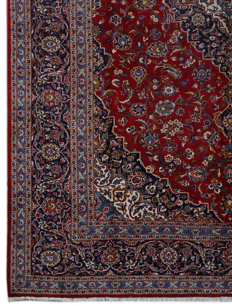9x13 Authentic Hand-knotted Persian Signed Kashan Rug - Iran - bestrugplace