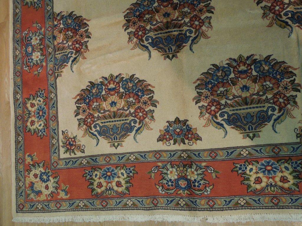 7x10 Authentic Hand Knotted Fine Persian Sarouk Rug - Iran - bestrugplace