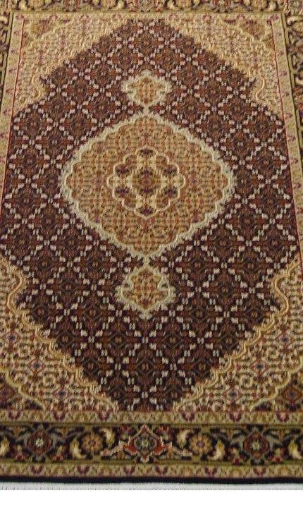 3x5 Wool & Silk Tabriz Mahi Rug - India - bestrugplace