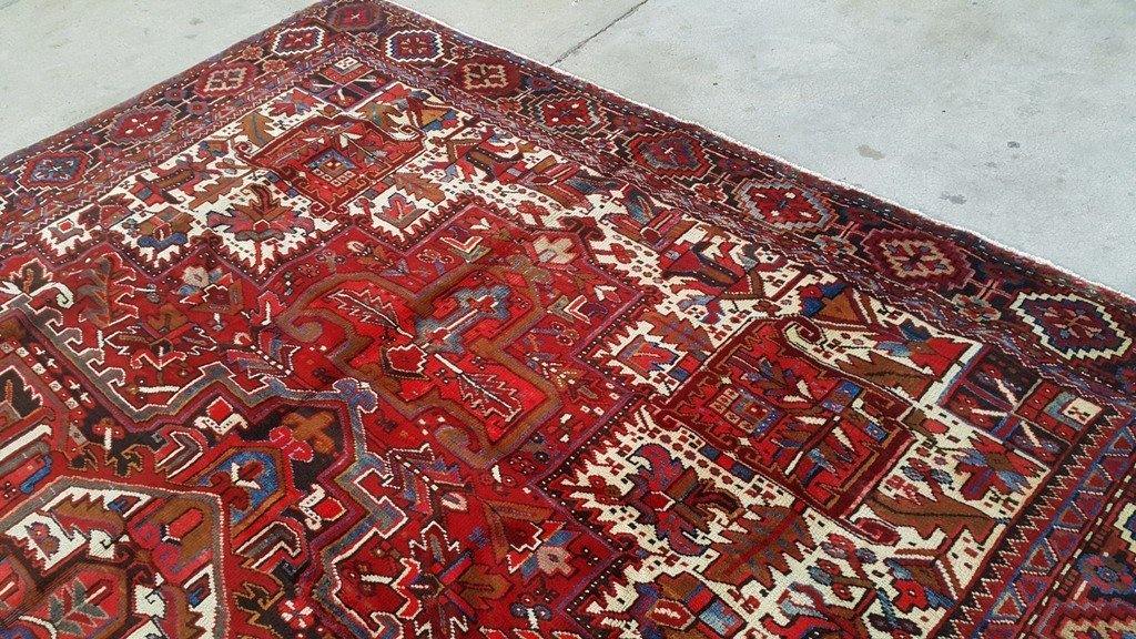 10x13 Authentic Hand Knotted Persian Heriz Rug - Iran - bestrugplace