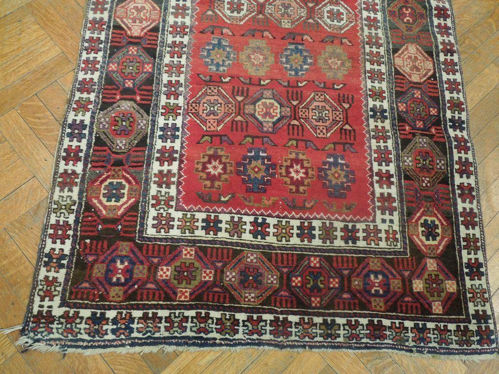 3x11 Authentic Hand Knotted Semi-Antique Persian Hamadan Runner - Iran - bestrugplace