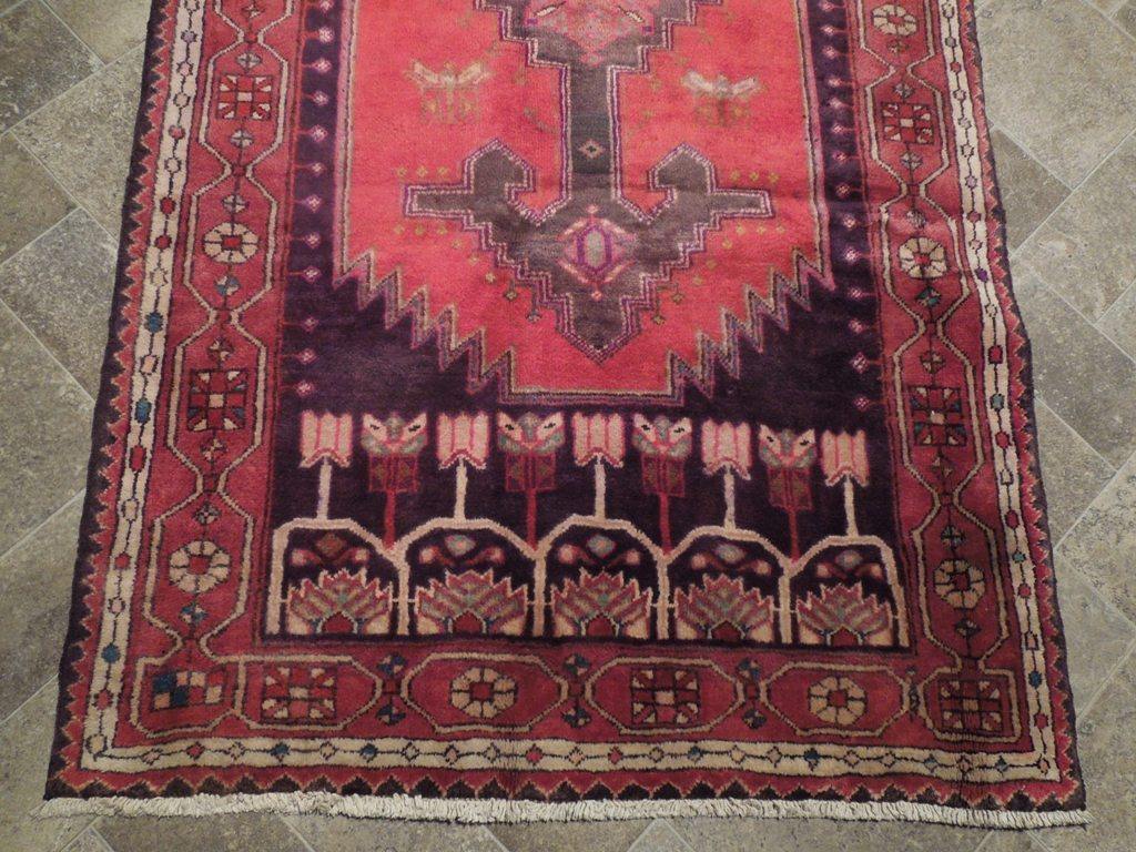 4x8 Authentic Hand Knotted Semi-Antique Persian Hamadan Rug - Iran - bestrugplace