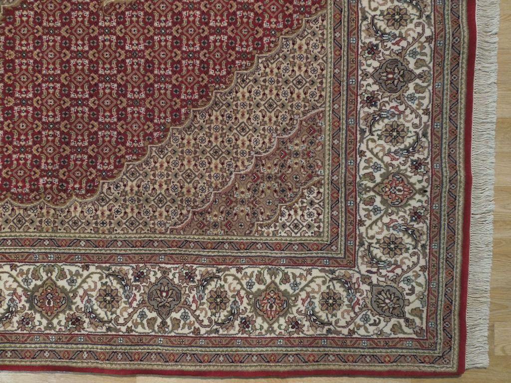 6x10 Tabriz Mahi Wool&Silk Fine Quality Rug - India - bestrugplace