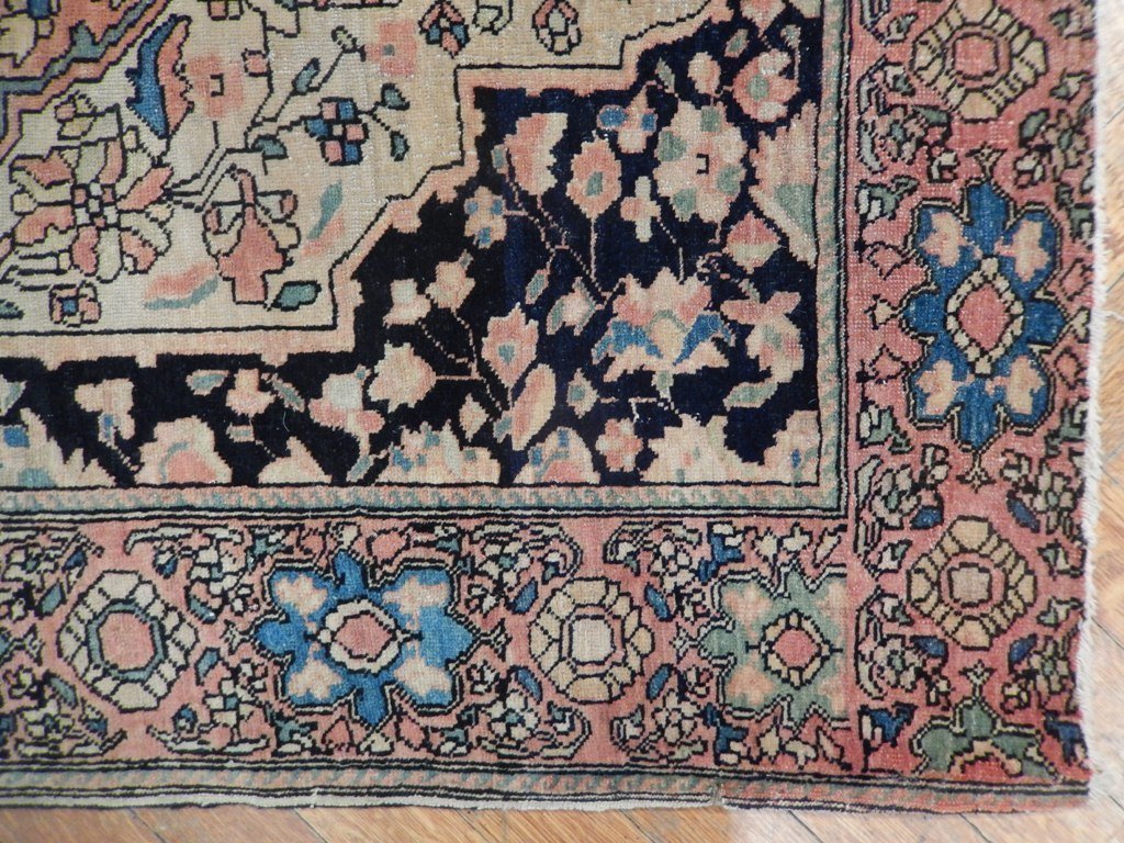 3.4 x 4.7 Antique Persian Farahan Rug 1910's #PIX-21684