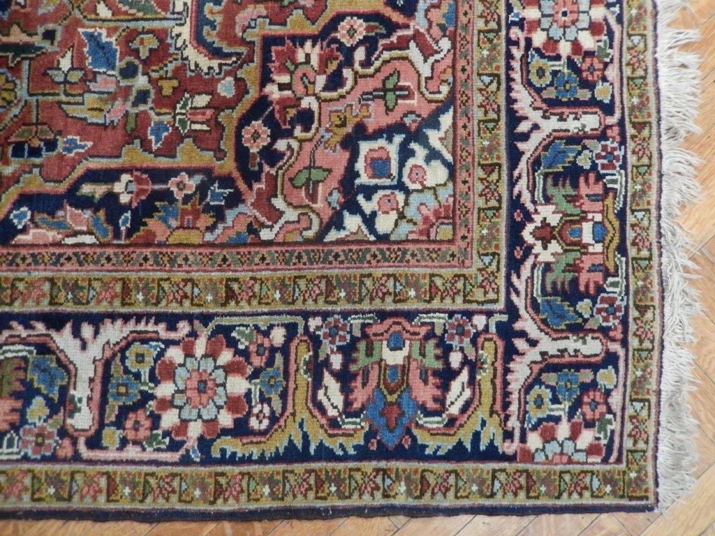 9x12 Semi-Antique Persian Heriz Rug - Iran - bestrugplace