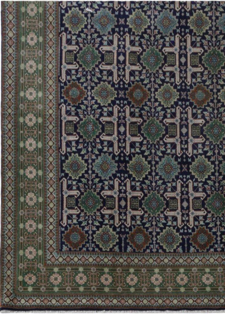 8x11 Authentic Hand-knotted Persian Signed Tabriz Rug - Iran - bestrugplace