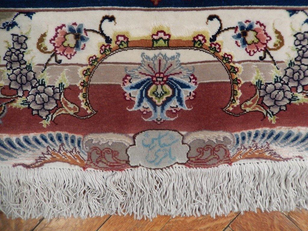 10x13 Authentic Handmade Signed Wool & Silk Persian Tabriz Rug - Iran - bestrugplace