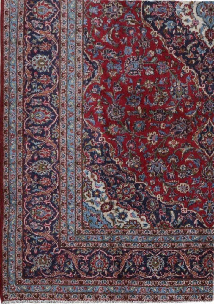 8x12 Authentic Hand-knotted Persian Kashan Rug - Iran - bestrugplace