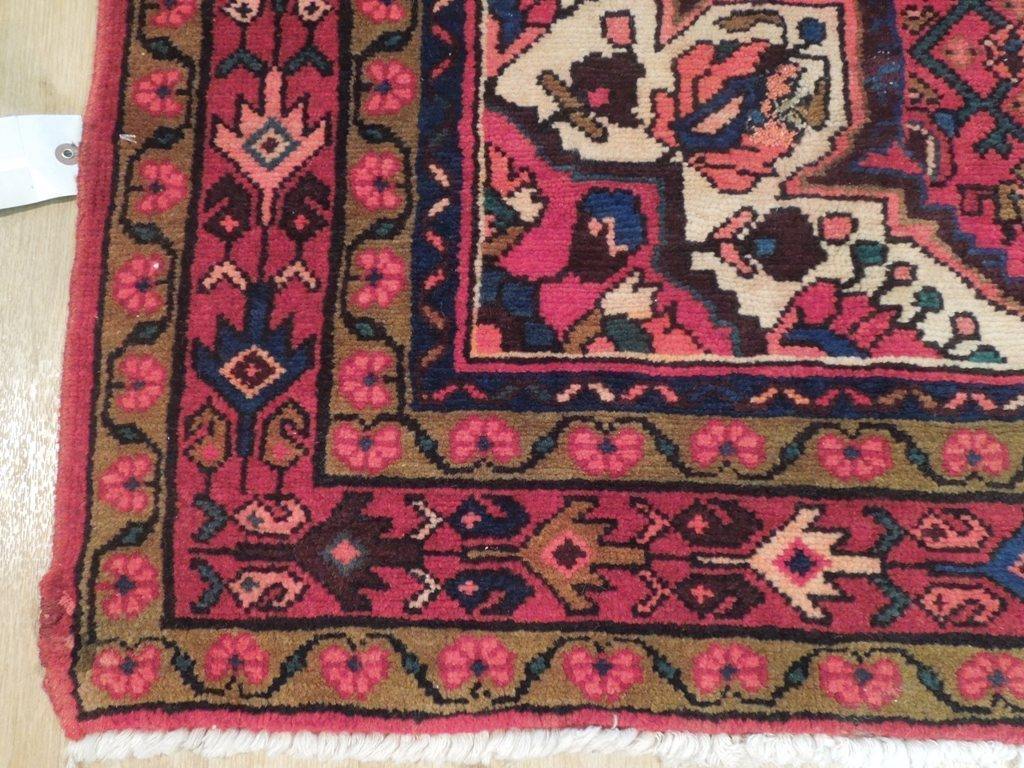 5x11 Authentic Hand Knotted Semi-Antique Persian Herati Runner - Iran - bestrugplace