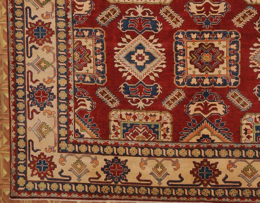 Stunning 10x16 Authentic Handmade Yak Kash Kazak Rug - Pakistan - bestrugplace