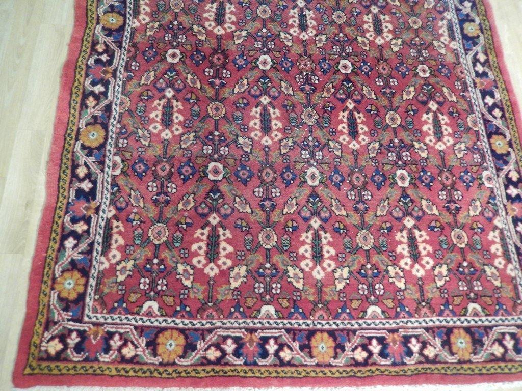 5x10 Authentic Hand Knotted Semi-Antique Persian Herati Runner - Iran - bestrugplace