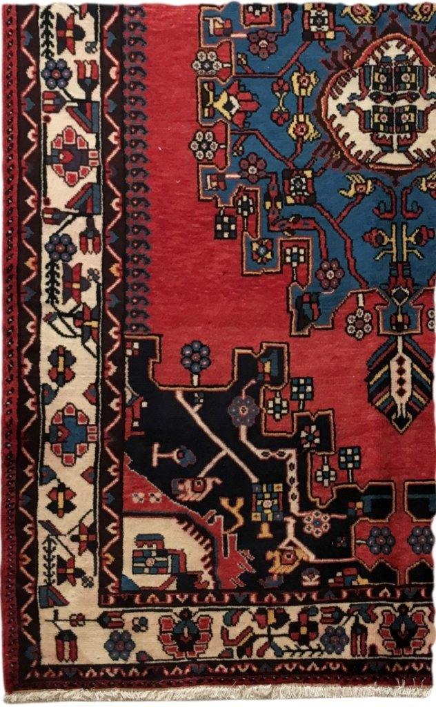 5x9 Authentic Hand-knotted Persian Hamadan Rug - Iran - bestrugplace