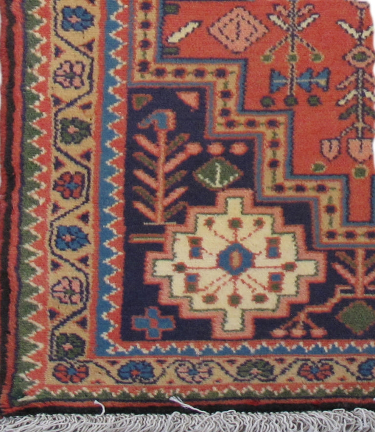 2 x 3.1 Orange Medallion Persian Yalameh Rug 82081