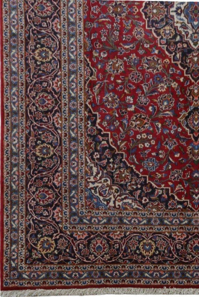 8x12 Authentic Hand-knotted Persian Signed Kashan Rug - Iran - bestrugplace
