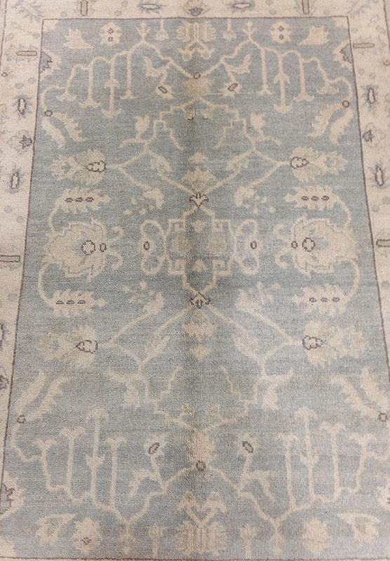 3.4 x 4.9 GRAY OSHAK handmade Wool Rug #PIX-26772