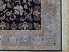 Load image into Gallery viewer, 7.9 x 9.9 Black Blue Fine Quality Wool Handmade Rug 18607