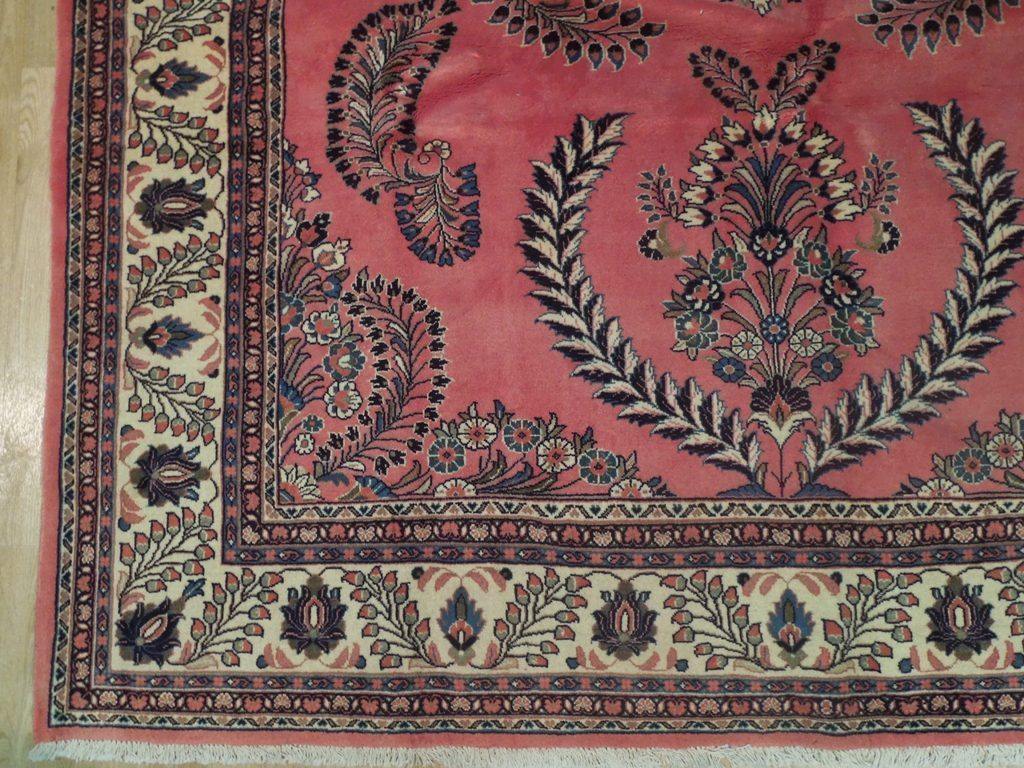 7x11 Authentic Hand Knotted Fine Persian Sarouk Rug - Iran - bestrugplace