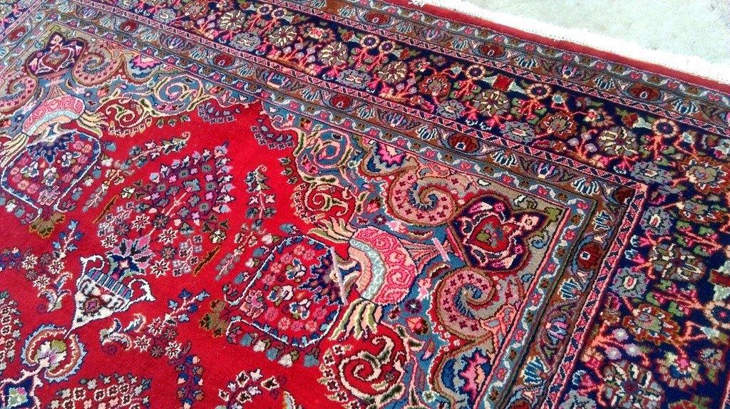 9.7x12.4 Authentic Hand Knotted Persian Wool & Silk Nain Rug - Iran - bestrugplace