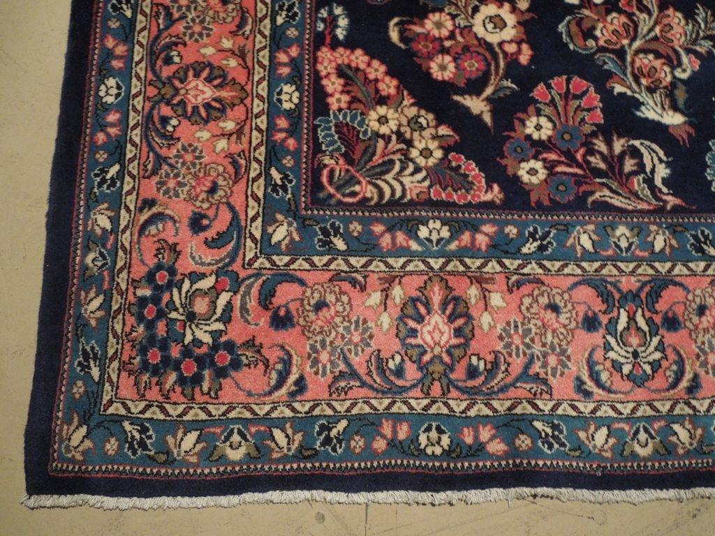 7x11 Authentic Hand Knotted Fine Persian Sarouk Rug - Iran - bestrugplace