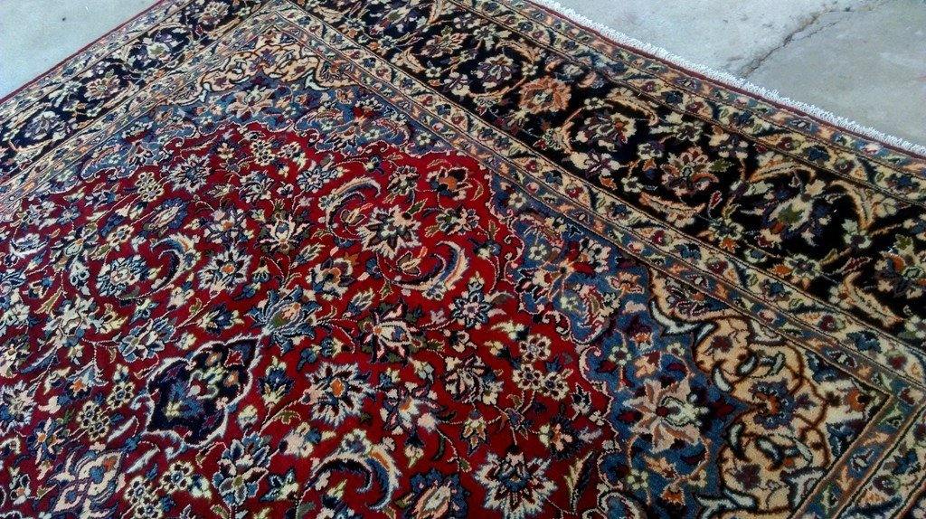 10x14 Authentic Hand Knotted Persian Isfahan JAJAFABAD Rug - Iran 80992 - bestrugplace