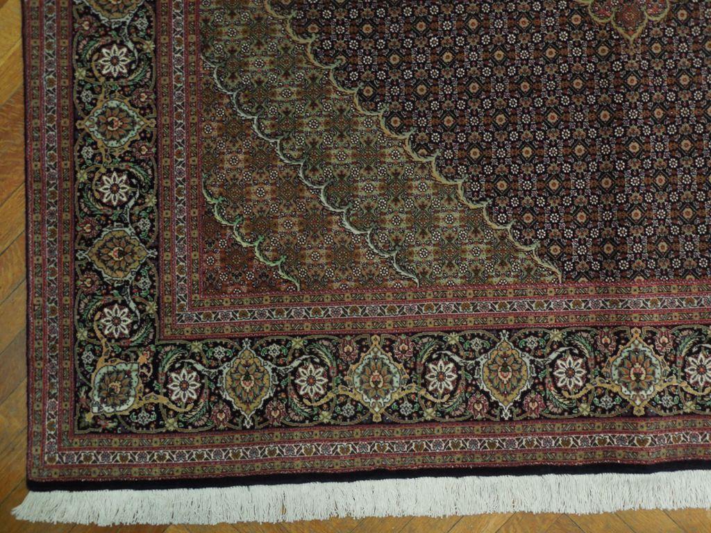 7x10 Authentic Handmade Wool & Silk High End Persian Tabriz Rug - Iran - bestrugplace