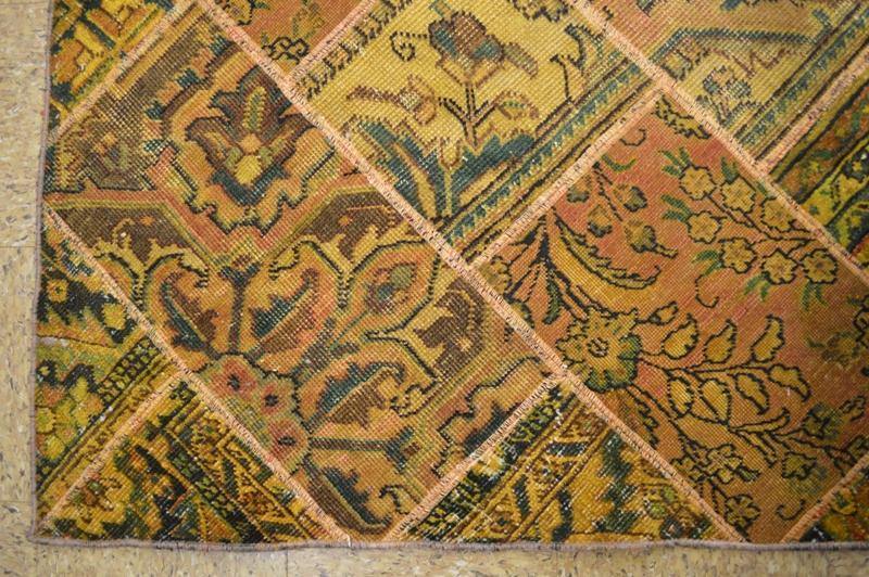 6x9 Authentic Handmade Persian Patchwork Rug - Iran - bestrugplace